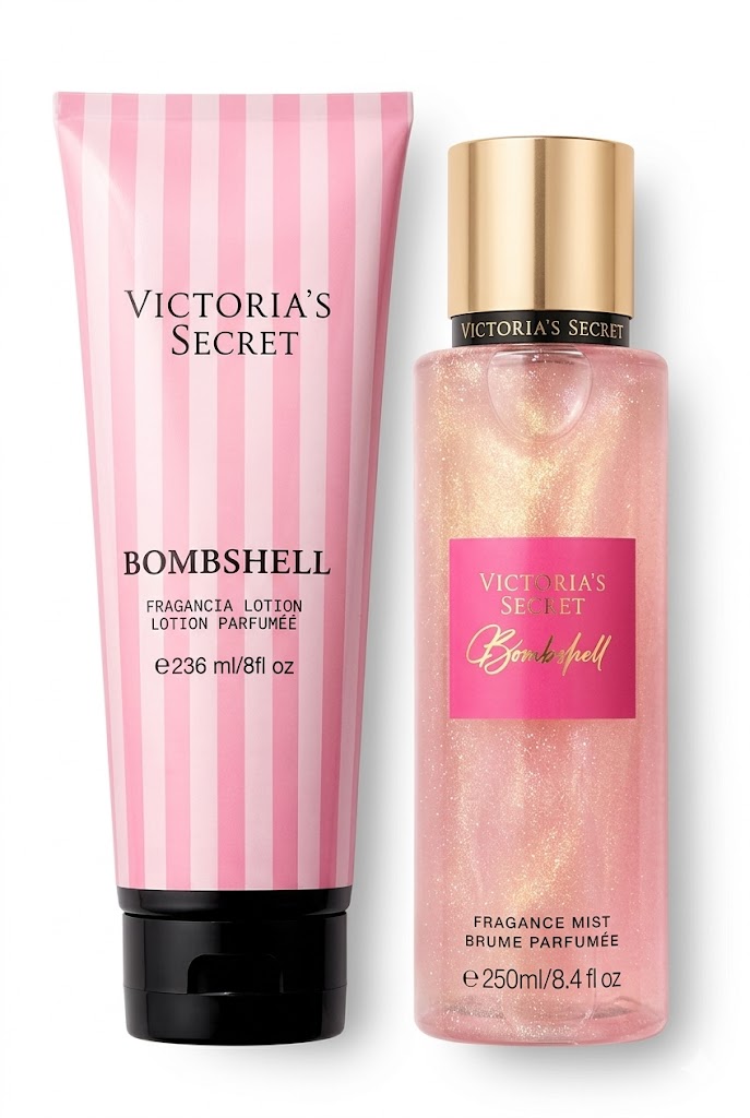 Bomboshell combo splash crema escarchado